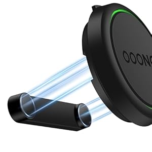 Unlicaku AutoHalterung für OOONO CO-Driver NO2, mit Integriertem Metallplättchen für Magnetische Haftung, mit 3M Kleber überall im Auto Platzierbar, Einfache Montage, für OOONO NO2 Blitzerwarner