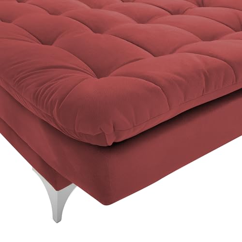 Image of Krancy 3-Seater Sofa Cum Bed for Living Room, Office & Home | Premium Fabric Sleeper Sofa Set with 1 Year Warranty | Comfortable Sofa for Guests, Lounge & Small Spaces | Maroon Color