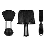 3 x Haarbürsten, weiche Reinigungsbürste zum Entfernen von losen Haaren für Friseursalons, Bürsten Sie Haare um Hals und Ohren ab