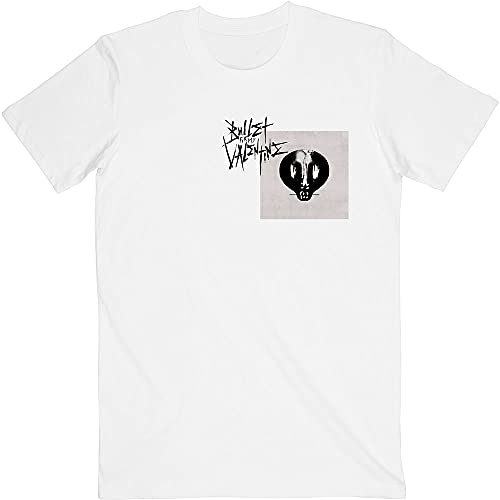 Bullet for My Valentine Album Logo White Official Tee T-Shirt Mens Unisex (Small)