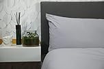 lekka EASY-CHANGE & EASY-IRON, ZIP-AROUND Duvet Cover Set for King Size Bed (Grey) - 230x220cm Duvet Cover + 50x75cm Pillowcases - 3 Piece Set