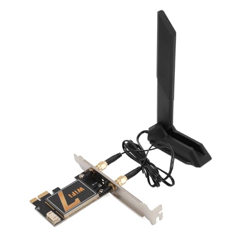Carte WiFi PCIE 8774 Mbps BE200NGW Réseau Antenne Pliable 12 DB Haute Vitesse