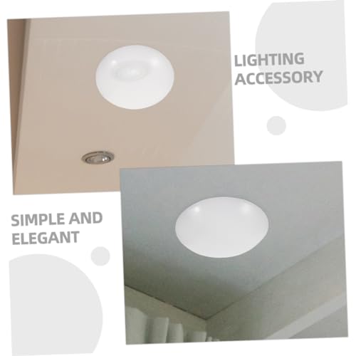 Image of Housoutil Dome-Shaped Ceiling Light Shade Clip Fixture Accessory for Easy Installation for Bedrooms Kitchens and Bathrooms Provides Lighting