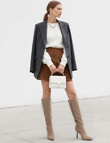 Knee High Boots for Women Pointed Toe Dress Shoes for Women Stiletto Heel Party Wedding Sexy Tall Boots2