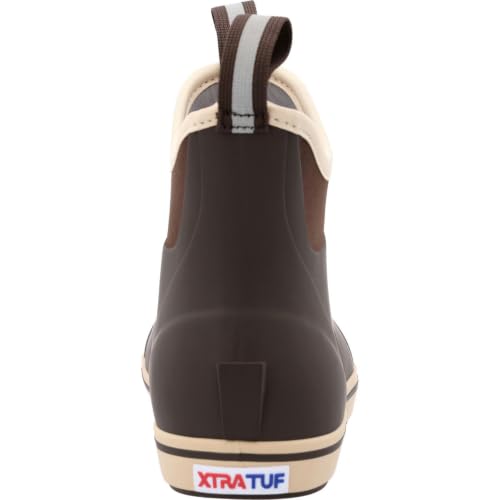Image of XTRATUF 6 inch Men's Ankle Deck Boot - Lightweight, 100% Waterproof Rubber Footwear - Non-Marking, Slip-Resistant Outsole - Moisture-Wicking Liner