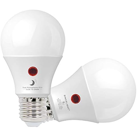 SINCELIGHT Dusk to Dawn LED Light Bulb Cover