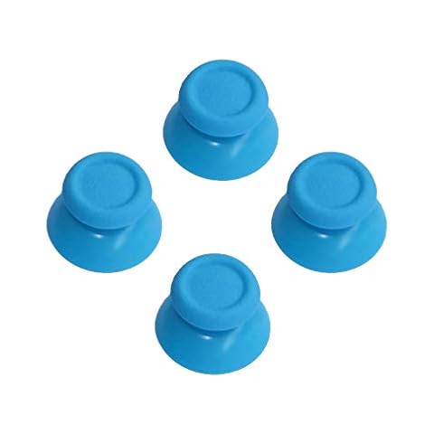 2 Pairs Thumbsticks Analog Thumb Sticks for Sony Playstation Dual Shock 4 PS4 Controller (Light Blue) Cover
