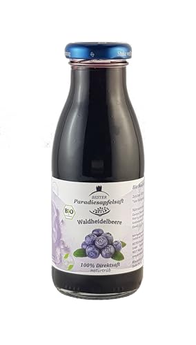 Waldheidelbeere - Bio Heidelbeersaft - 100% naturbelassener Direktsaft 6 x 250 ml