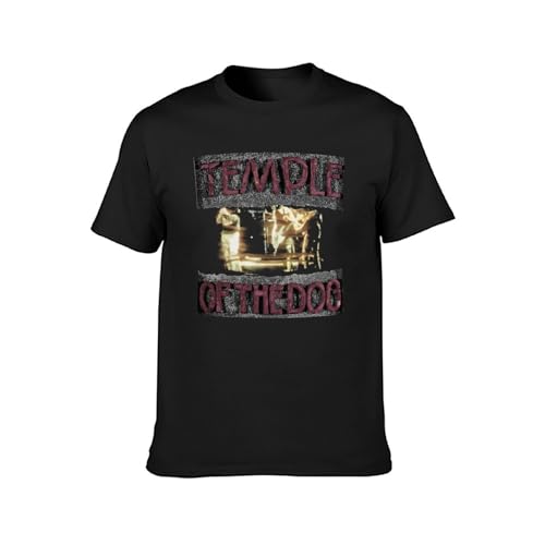 PU KOU Temple of The Dog T-Shirt Mens Unisex Tee T-Shirt Black XL