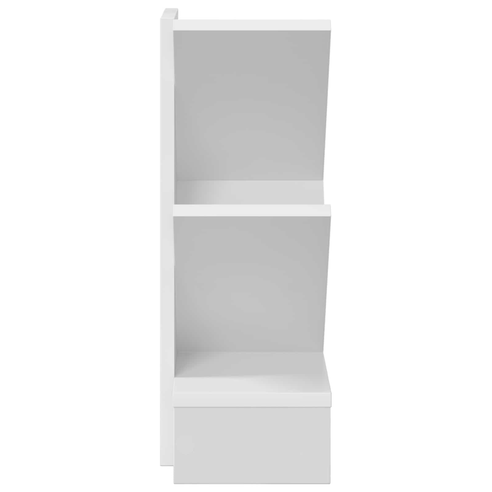 Libreria Albero Bianco Scaffale Portalibri Legno Ingegnerizzato | Organizzatore salvaspazio da scrivania per libri e piccoli oggetti, adatto per soggiorno, camera da letto e studio.
