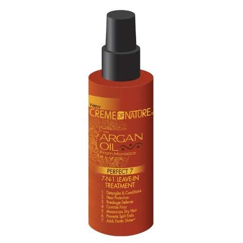 Creme Of Nature Argan Oil Leave-In 7-N-1 Treatment 4.23 Ounce (125ml) (3 Pack)