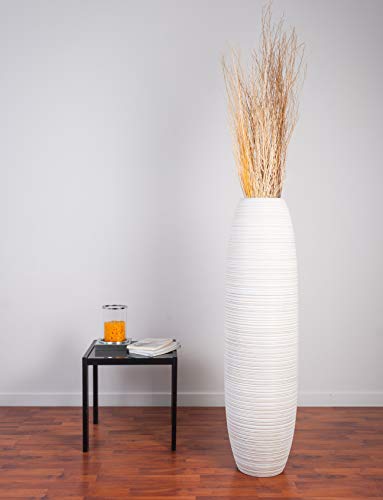 Image of Leewadee Large Floor Vase 41 inches Mango Wood for Pampas Grass, Dried Flowers