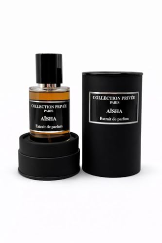 Collection Privée Paris Aïsha, Extrait de Parfum Unisexe Luxe, Notes de Bergamote, Patchouli et Vanille, 50 ml, Made in France Mixte
