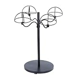 Lhysn Wig Stands for Multiple Wigs Hanger Display Rack,Wig Holder for Styling,Metal Storage Organizer for Wig Rack Stand -Patent Protected (Black)