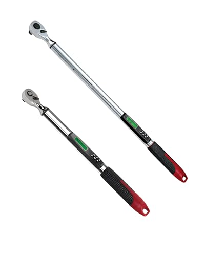 ACDelco Digital Torque Wrench Combo Kit 1/2 Heavy Duty (25-250 ft-lbs) & 3/8 (5-99 ft-lbs) Buzzer & LED Flash ISO 6789 Standards Calibration Certificate ARM303-4A-340-K1