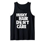 i capelli del husky siberiano non si preoccupano del cane canotta