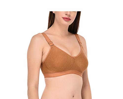 Image of Viral Girl Women's Wire-Free Cotton Hosiery Bra | Non-Padded, Full Coverage, Adjustable Straps | Soft Comfortable Innerwear with Hook & Eye Closure for Everyday Use