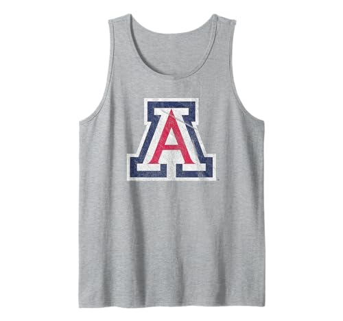 University of Arizona Wildcats Distressed Primary Tank Top