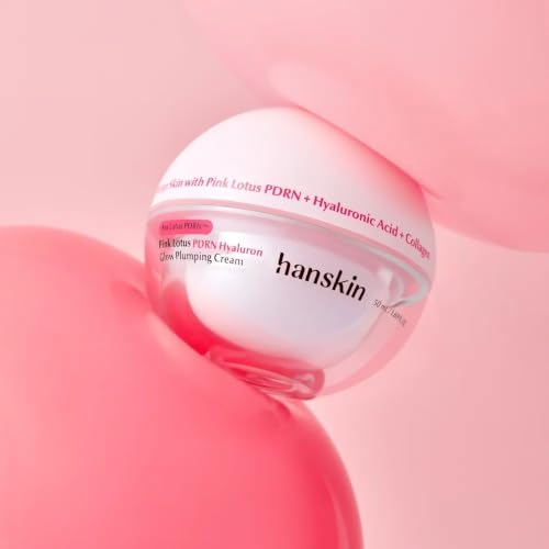 Image of Hanskin PDRN Cream, Pink Lotus PDRN Plumping Face Moisturizer, 1.69 fl oz