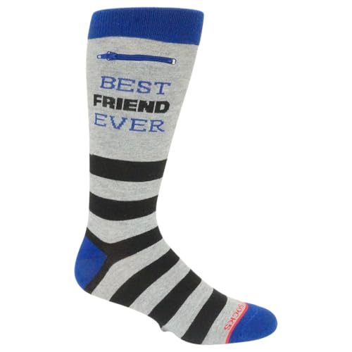 Fashion Print Crew Socks for Men - Anti Theft Novelty Dress Socks w/Hidden Zipper Stash Spot Pocket for Travel ID, Keys, Cash - Rugby Stripe Black Purple3