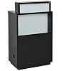 Beauty Salon Reception Desk All Purpose Reception Area Counter with Illuminating Lights - Orsacchiotto in Black