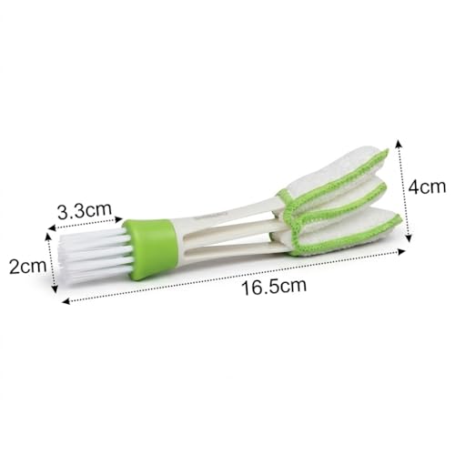 Image of AC Vent Cleaner Brush (1 Pc) - Dual Head Car Vent Cleaning Tool | Microfiber & Brush Design for AC Vents, Blinds & Interior Gaps