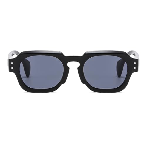 YAMEIZE Retro Classic Square Sunglasses - Trendy Square Shades UV400 Protection Rectangle Eyewear Outdoor for Women Men2