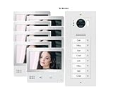Eurosklep Video Türsprechanlage 4-20 Familienhaus IP DHCP Video Türöffner Fischaugenamera Videoklingel WiFi, Unterputz 4X IX471; IX821 (8 Familien)
