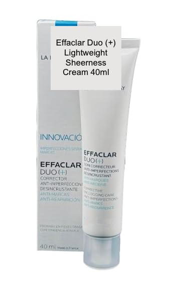 Effaclar DUO (+) Crema ligera Sheerness para acné de doble acción 1.4 fl oz