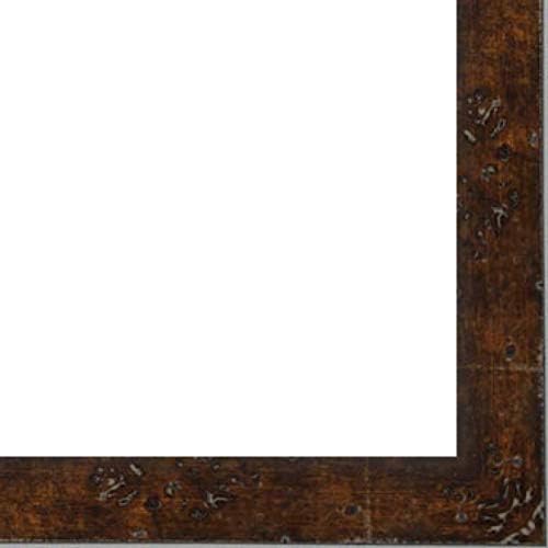 CountryArtHouse Picture Frame Moulding (Wood) 100ft bundle - Contemporary Walnut Finish - 0.875" width - 7/16" rabbet depth