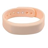 Sveglia silenziosa con vibrazione con monitoraggio del sonno, monitoraggio dei passi e delle calorie, braccialetto intelligente impermeabile IP65 per uso quotidiano e ambienti silenziosi (rosa)