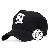 [Odejaa] キャップ メンズ レディース 大きいサイズ 帽子 コットン 深め 紫外線対策 日よけ 型崩れない 無地 シンプル 人気 おしゃれ かっこいい 野球帽 登山・釣り・アウトドアなどに 調整可能 男女兼用 (XL-XLL, 黒-白)