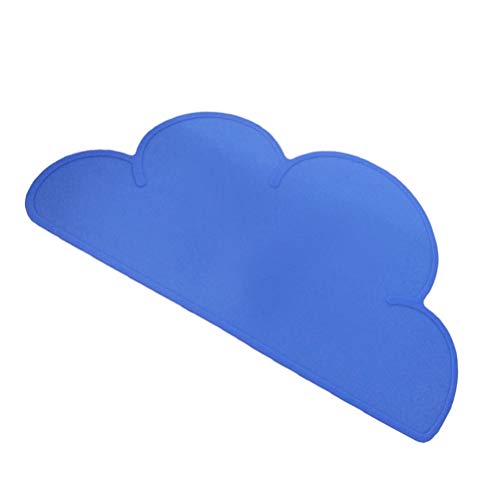 UPKOCH jogo americano infantil em formato de nuvem com isolamento térmico de placa de silicone (cor