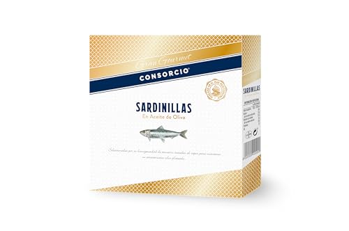 Consorcio - Sardinillas en aceite de oliva 266g 30/40 unidades Consorcio Gran Gourmet