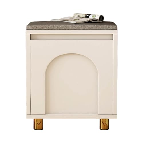 Armoire à chaussures et banc de rangement pour entrée en bois