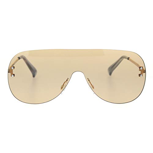 Image of Minimal Shield Rimless Futuristic Large Racer Pilots Sunglasses