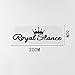 PMSMT 2 pegatinas de coche Personalidad coche pegatina Royal Stance delantera y trasera, pegatinas verticales, pegatinas europeas y americanas-negro