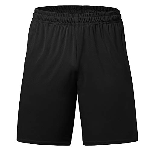 Men's Basketball Shorts Athletic Lightweight Dry-Fit Training Workout Shorts Zipper Pockets(Regular&Big and Tall)3