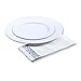 Select Settings 60 pc. Disposable Plastic Plates 30 Dinner Plates & 30 salad Plates Disposable Plate Combo Sets (White Round Plates)