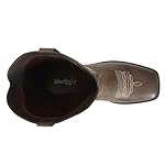 SheSole Women's Fashion Western Cowgirl Cowboy Boots Wide Square Toe Mid Calf - Image 3