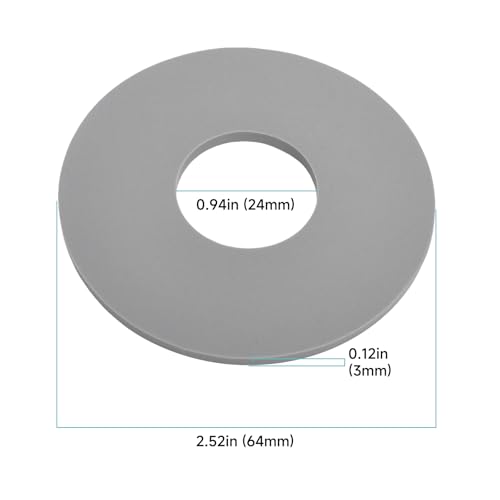 Image of 2-Pack 9BU102E / 9BU064E Silicone Flush Valve Seal Gasket Compatible with TOTO Aquia Dual Flush Toilets ST464M, ST412M, ST413M, ST416M Valve Replacement Part