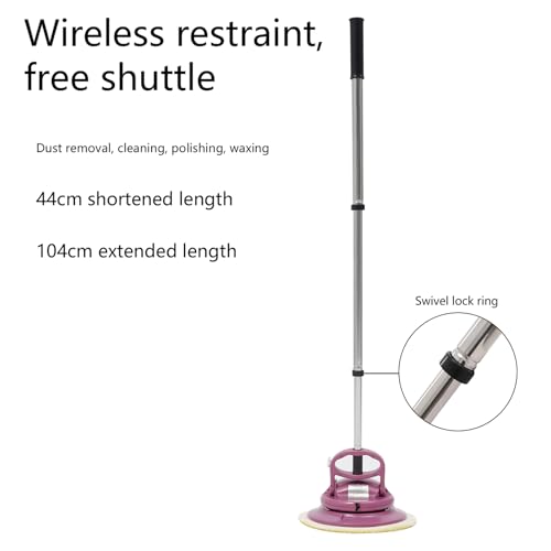 CHFUNE Mopa eléctrica inalámbrica, mopa de suelo, pulidora eléctrica, máquina de limpieza de suelos, iluminación LED, fregona vibratoria, mopa de suelo para limpiar - imagen 7