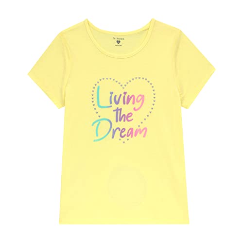 Btween Girls 4-Piece Summer Tops | Fashionable Short Sleeve T-Shirt | Casual Daily Shirt For Kids - Assorted Colors #TOP4