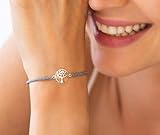 fossil lederarmband damen weiß  Lebensbaum Armband Geschenk für Frauen iz-el