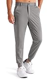 Libin Pantalón de Golf para Hombre Jogging Pantalones Chandal Elásticos en 4 Direcciones Trabajo Deportivos Casuale con Bolsillo, Gris XXL