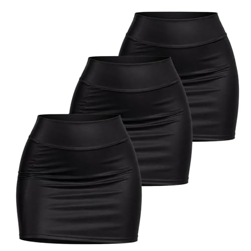 Jupes pour femme janisramone extensibles taille haute pour effacer l'inconfort des vêtements d'été