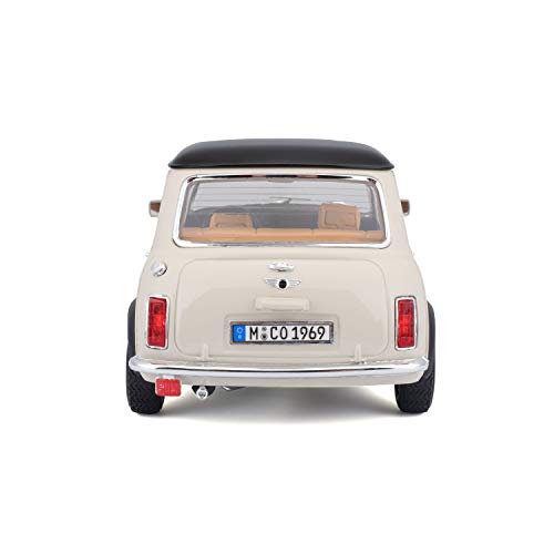 Bburago 1:16 1969 Mini Cooper, Silver Grey - Image 3