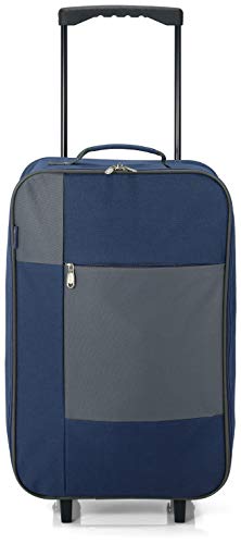 Maleta de Cabina Plegable, Equipaje de Mano, Especial Low Cost. (BZ5504 Azul)