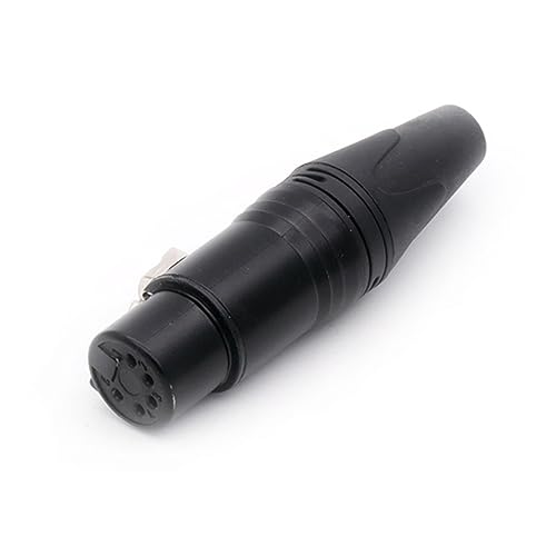 Connecteur XLR 3 broches mâle pour câble de microphone noir lot de 10