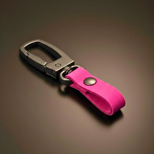Image of THE MEN THING - Stylish Multicolor Stainless Steel Keychain for Men & Boys (FORGECLIP PINK)